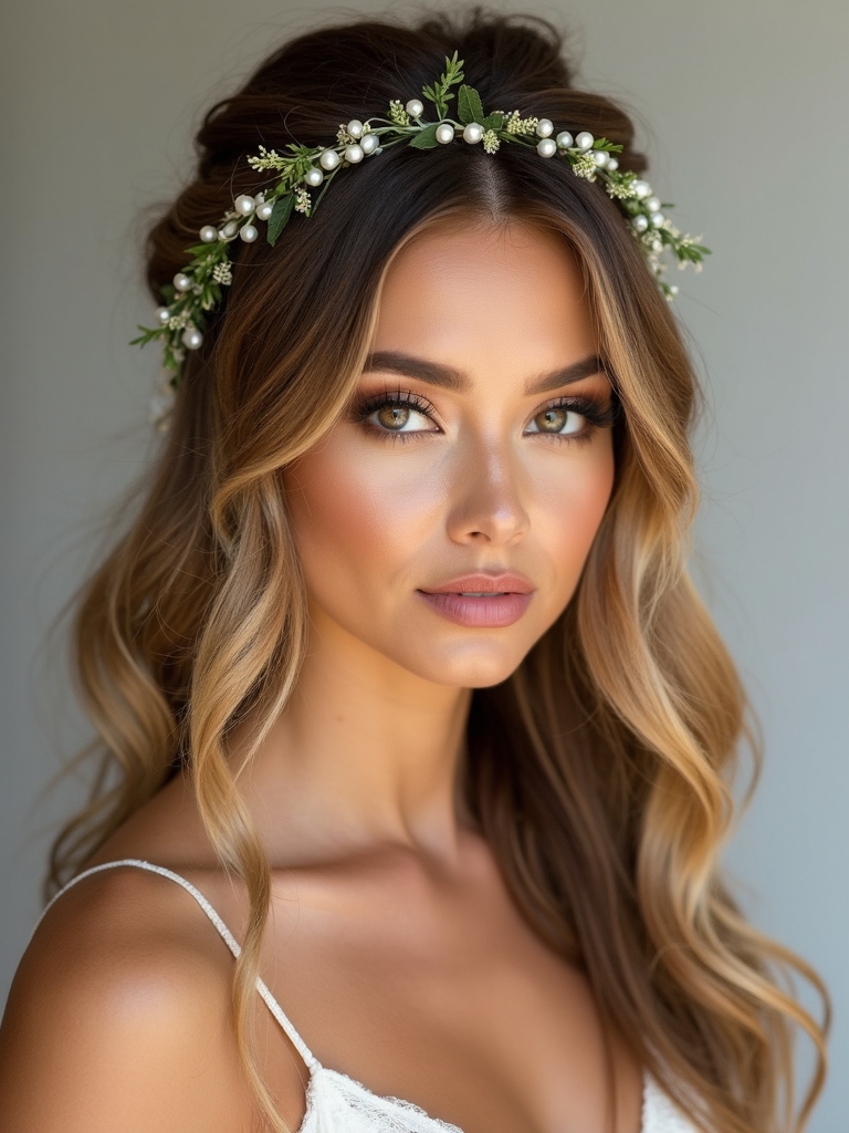 effortless boho wedding hairstyle