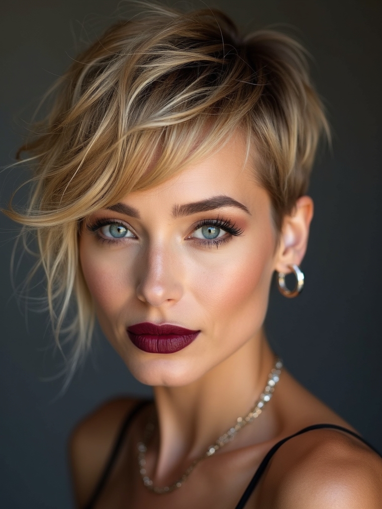 effortless chic textured pixie