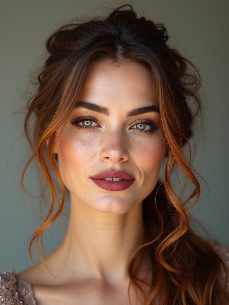 effortless elegant bridal hairstyle