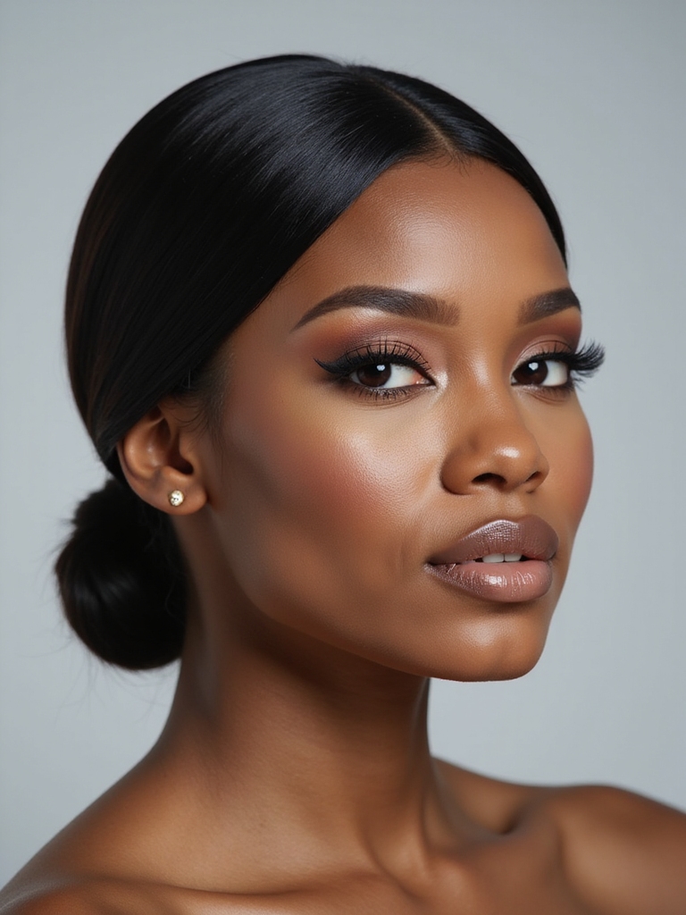 effortless elegant low bun