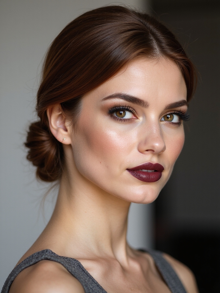 effortless elegant low chignon
