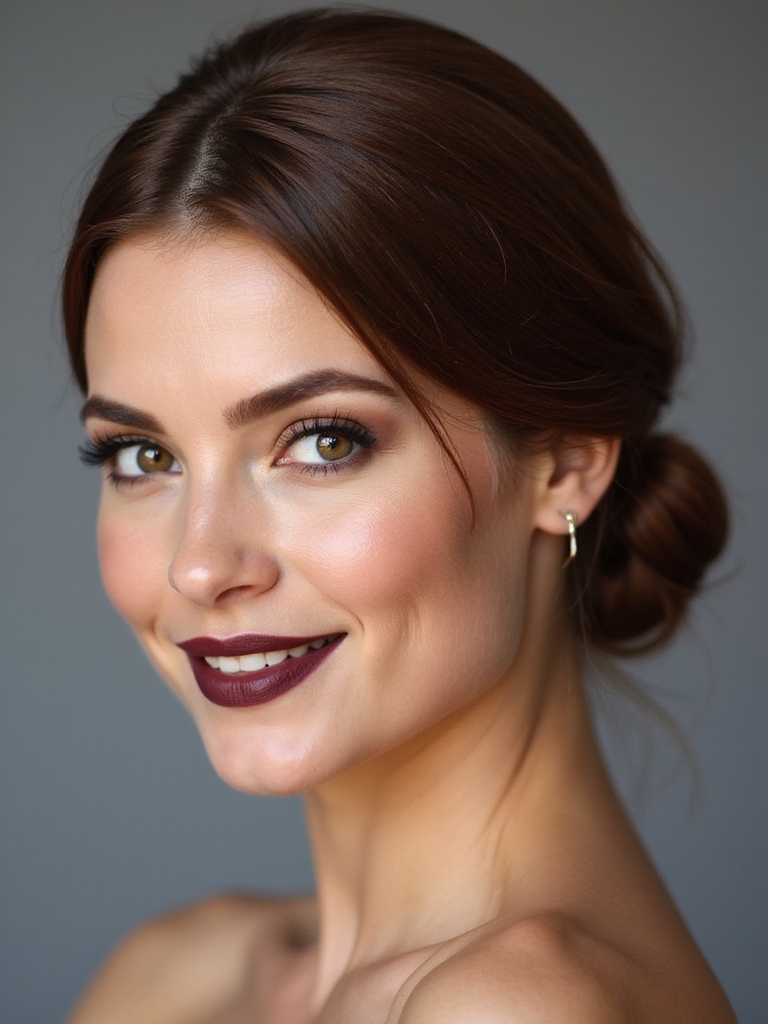 effortless elegant low chignon