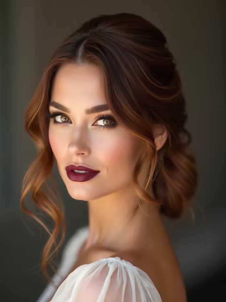 effortless hairstyles elevating engagement dresses