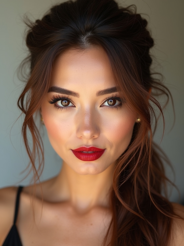 effortless low knot with tendrils