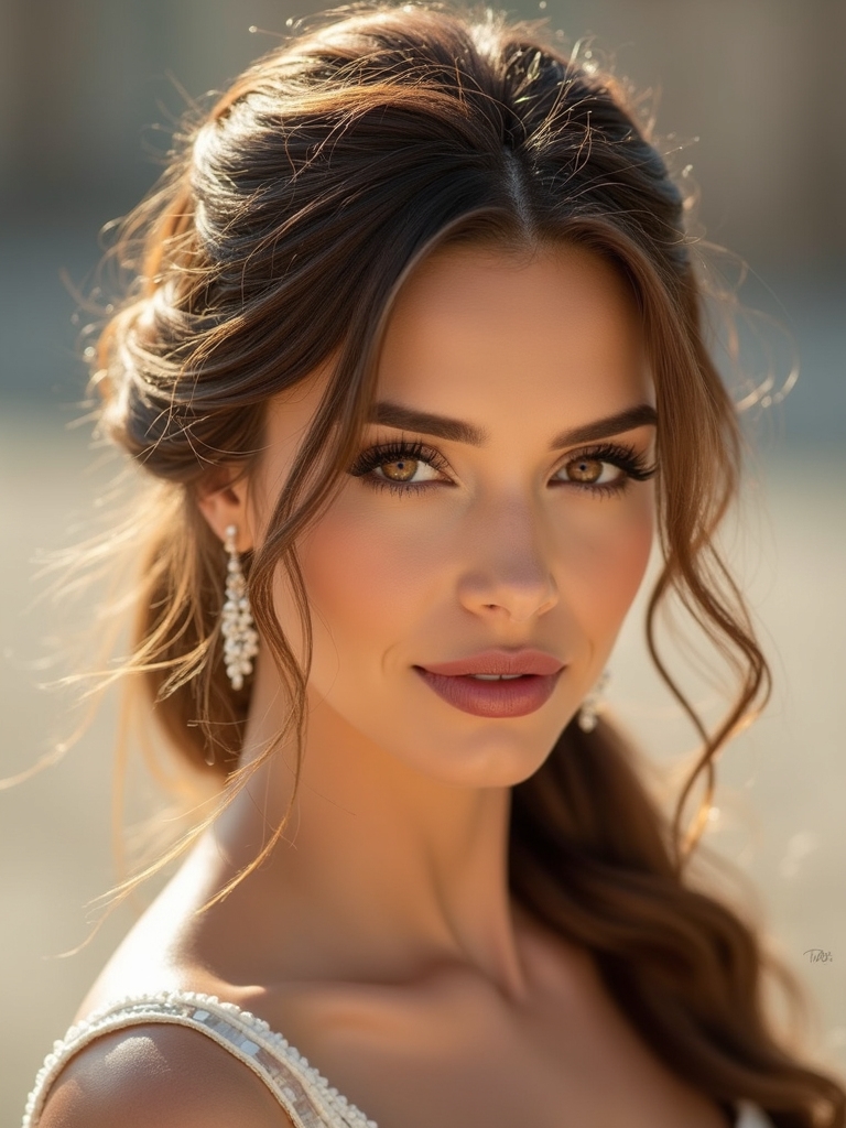 effortless low ponytail elegance