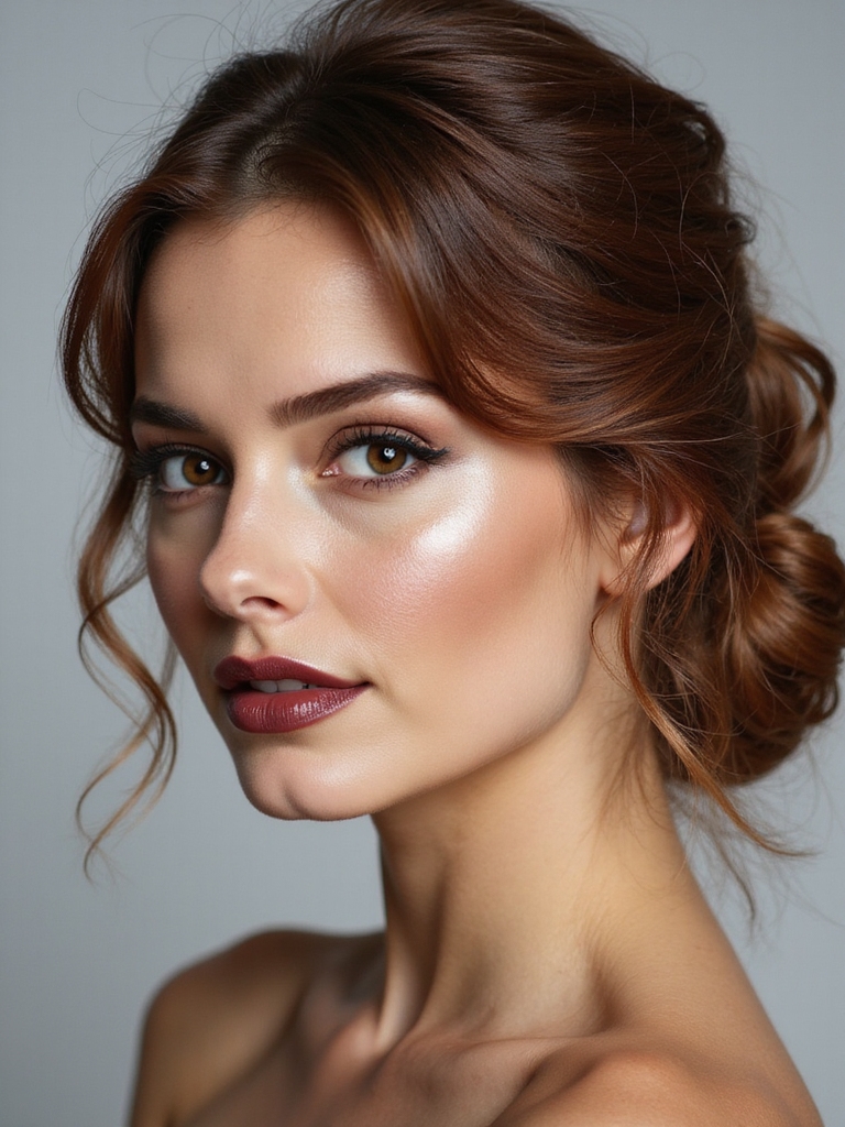 effortless messy low bun