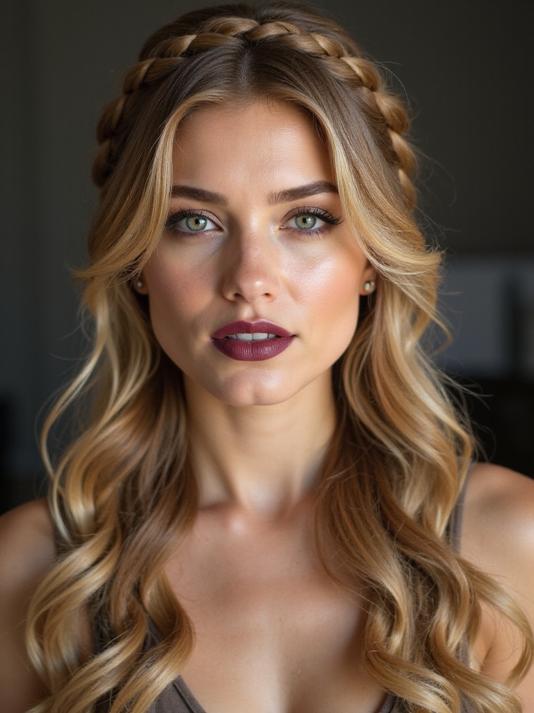 effortless mid length braided styles