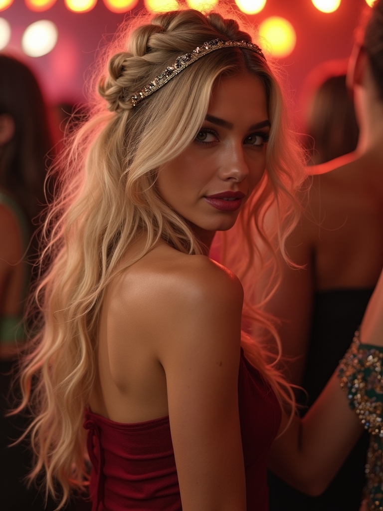 effortless romantic bohemian braided crown