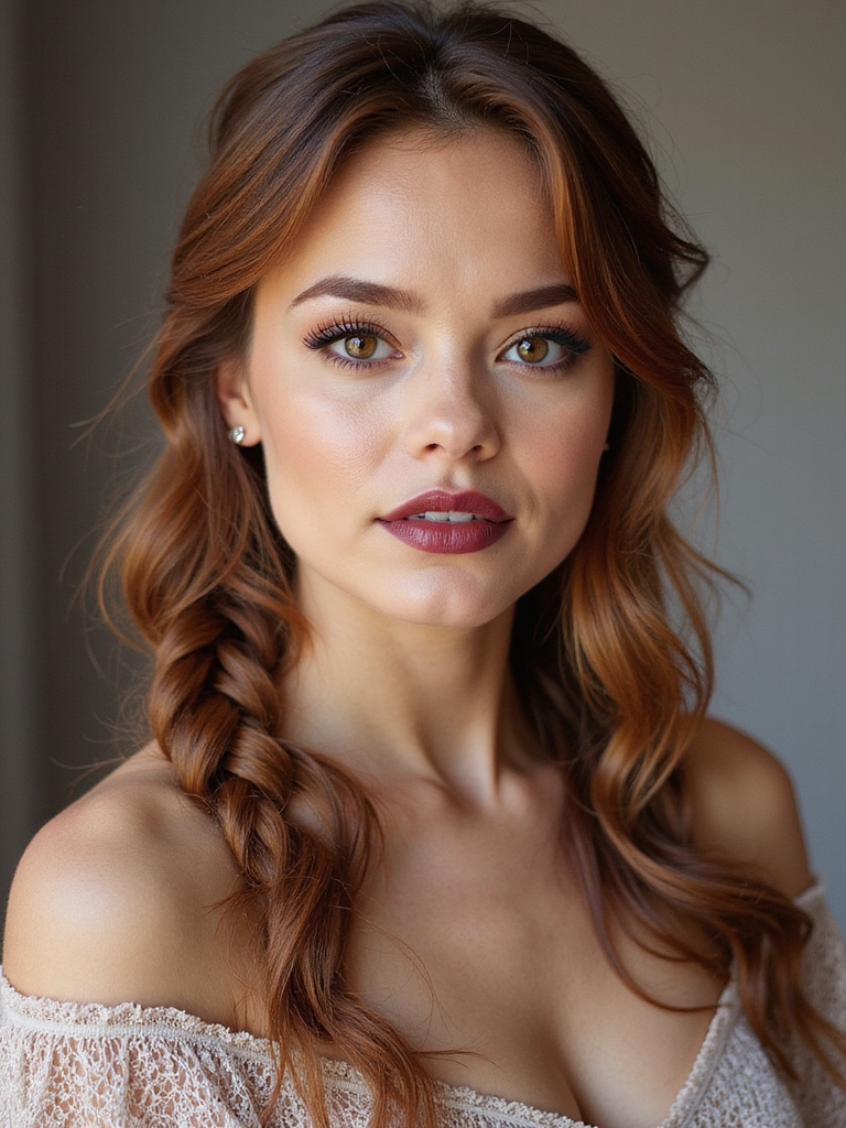effortless romantic braid style