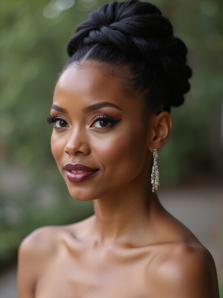 effortless textured low chignon