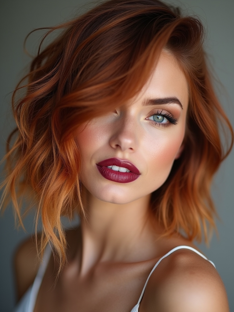 effortless textured tousled bob