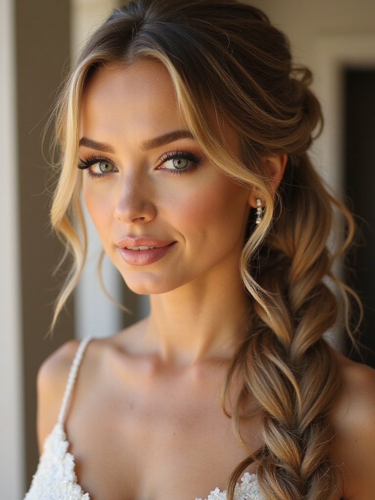 effortlessly elegant braided ponytail