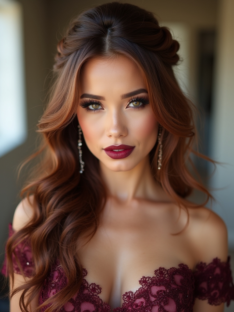 effortlessly elegant long bridesmaid hairstyles