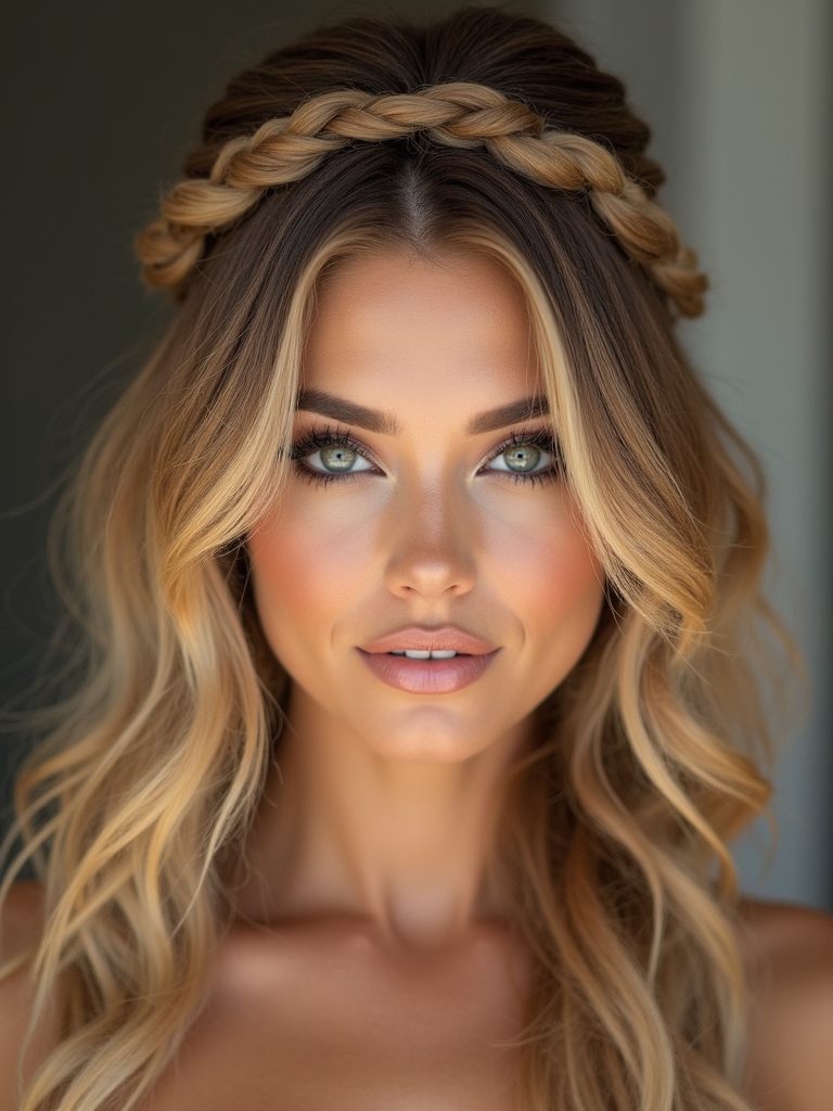 effortlessly romantic braided crown