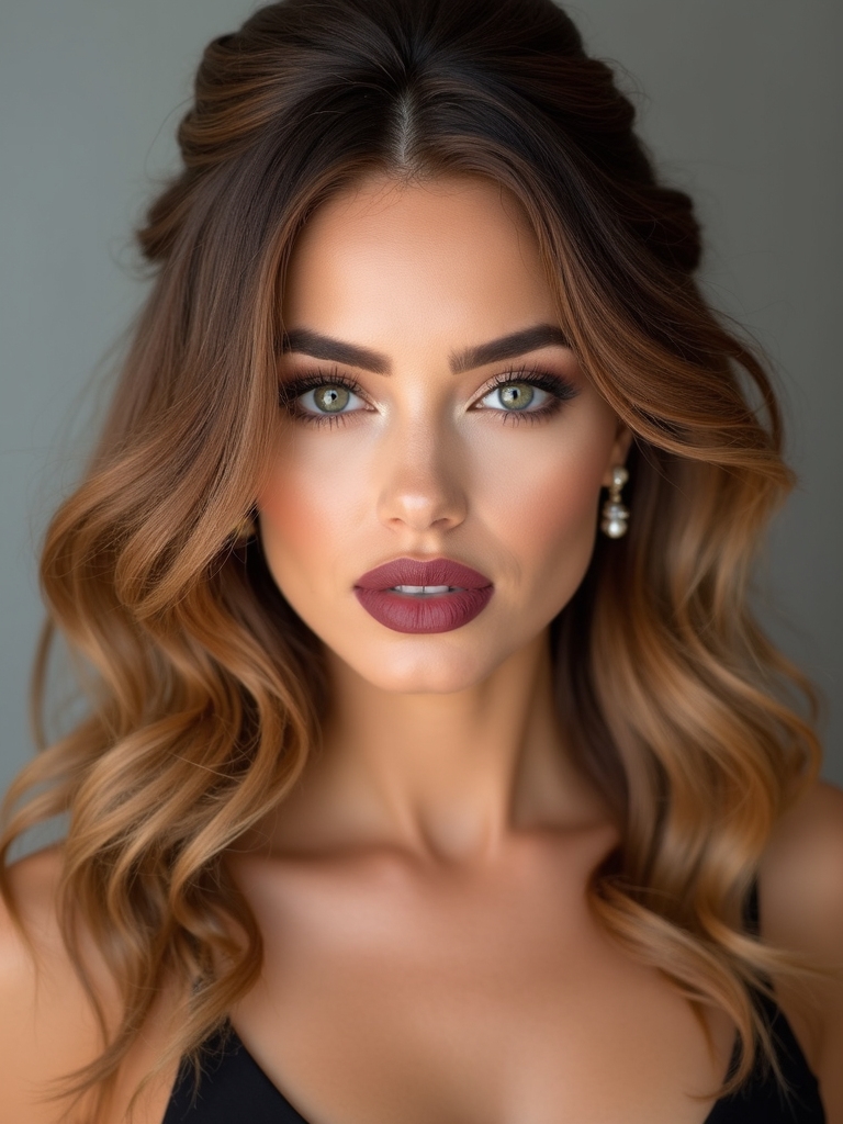 effortlessly romantic half up hairstyle