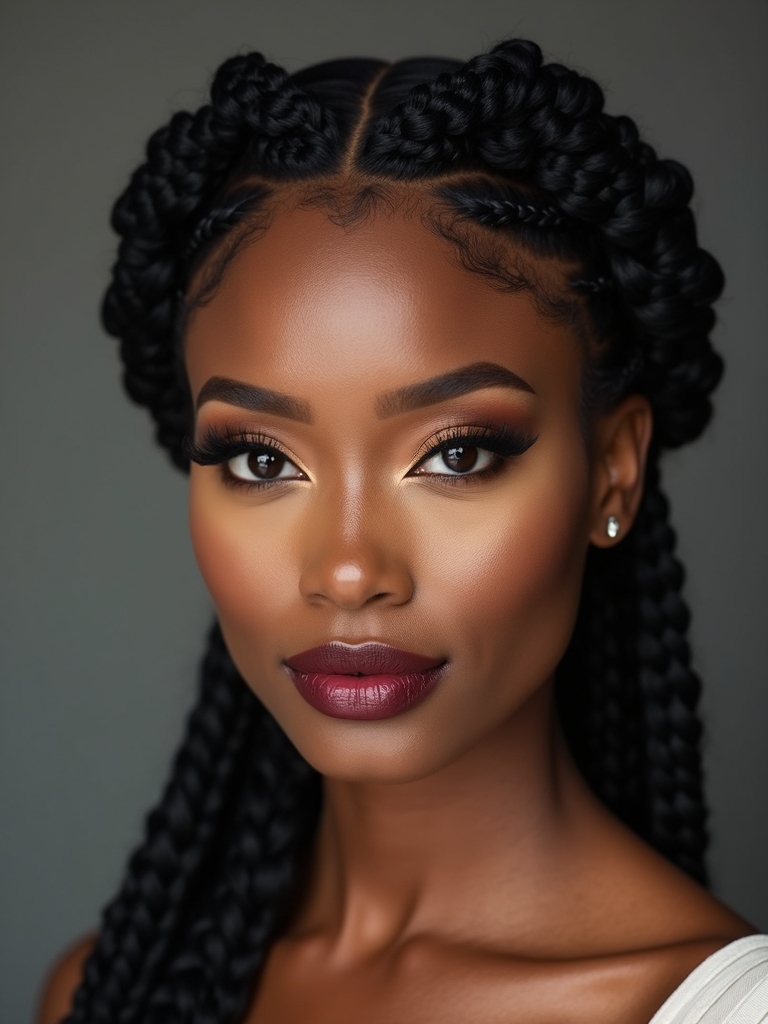 elegant black bridesmaid hairstyles