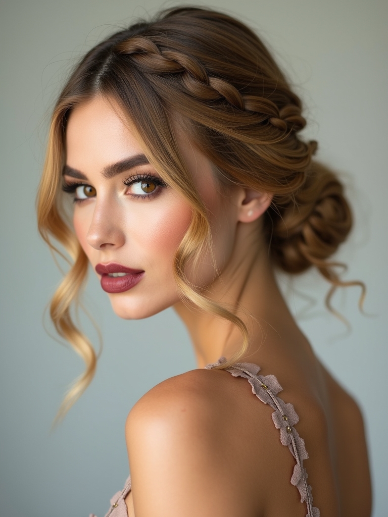 elegant braided chignon styles