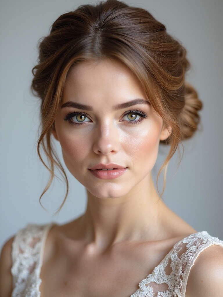 elegant bridal bun styles