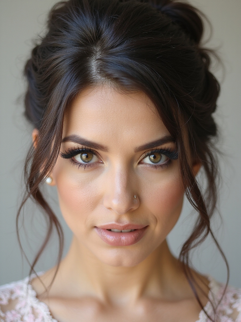 elegant bridal bun styles