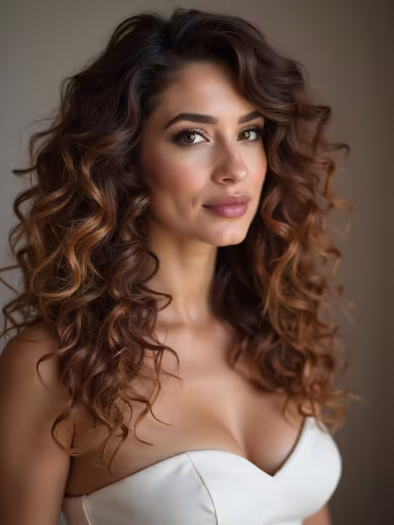 elegant bridal curly styles