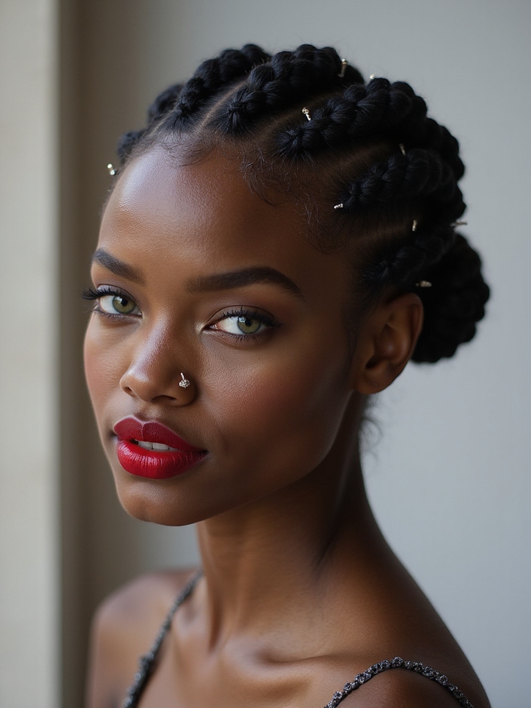 elegant bridal hair adornments