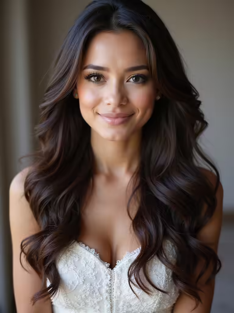 elegant bridal long hairstyles