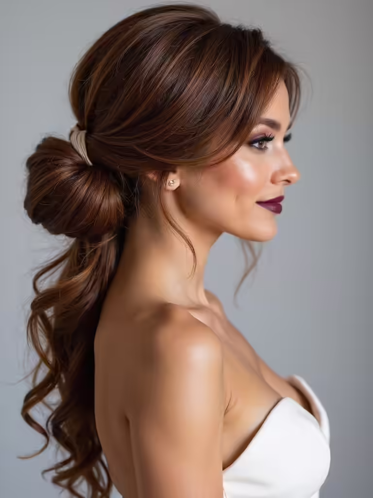 elegant bridesmaid ponytail styles