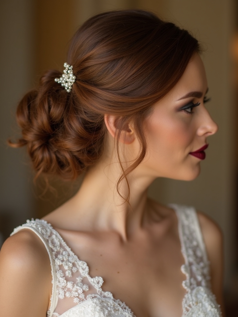 elegant low bun hairstyles