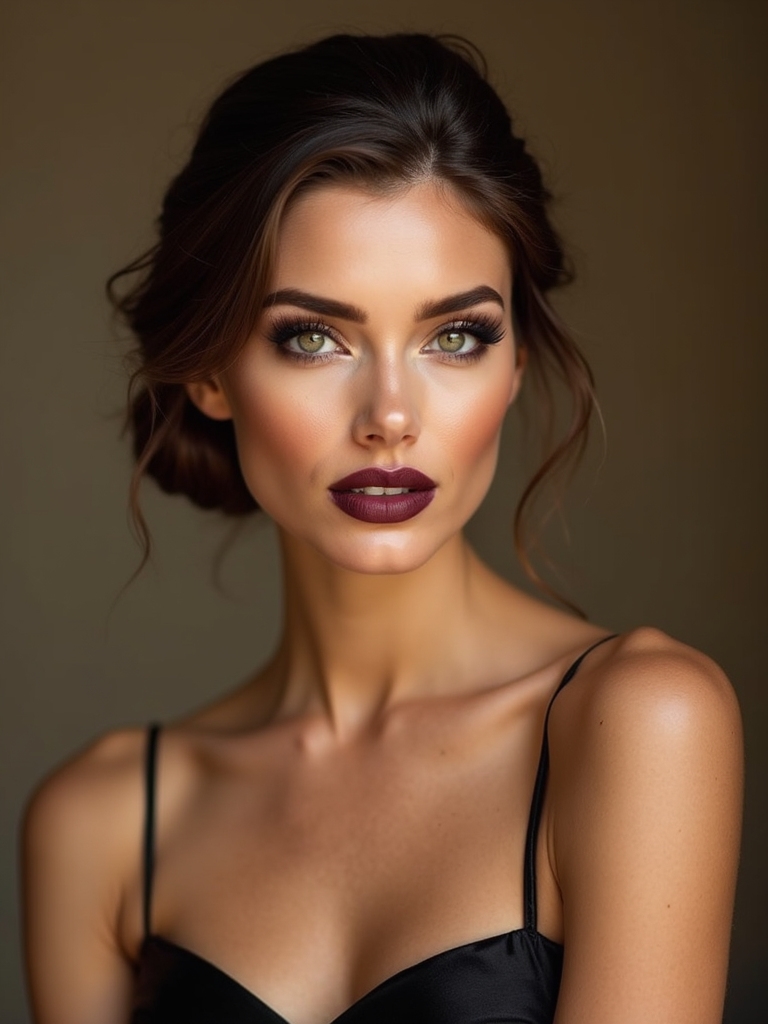 elegant modern low chignon
