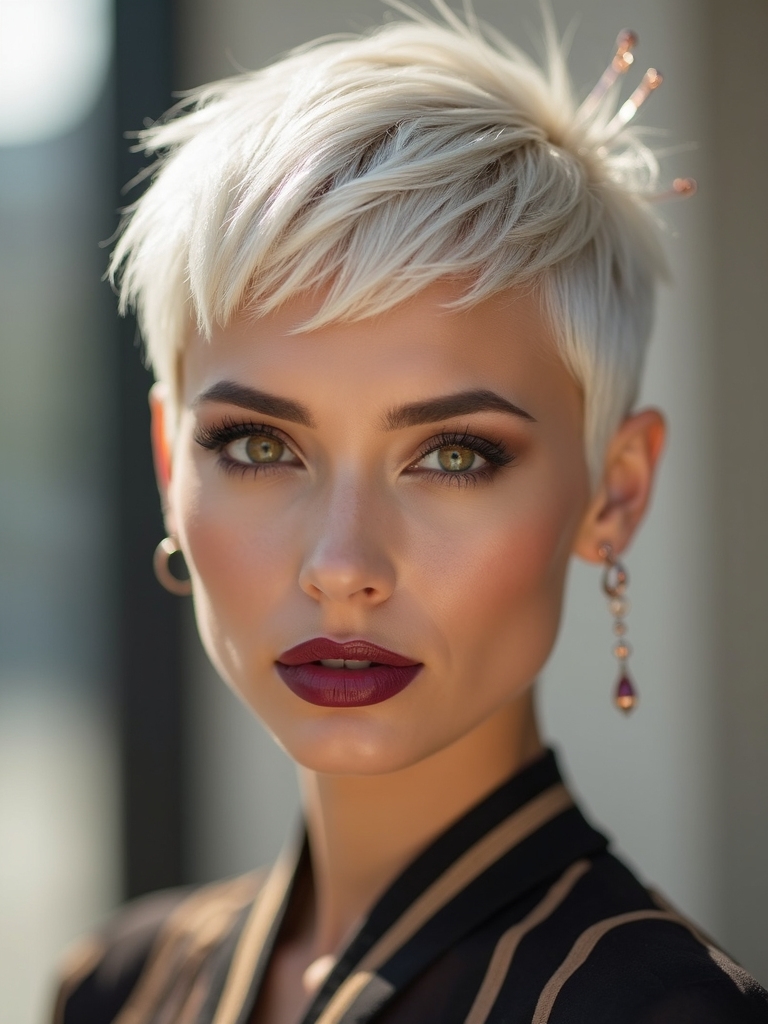 elegant pixie with hairpins