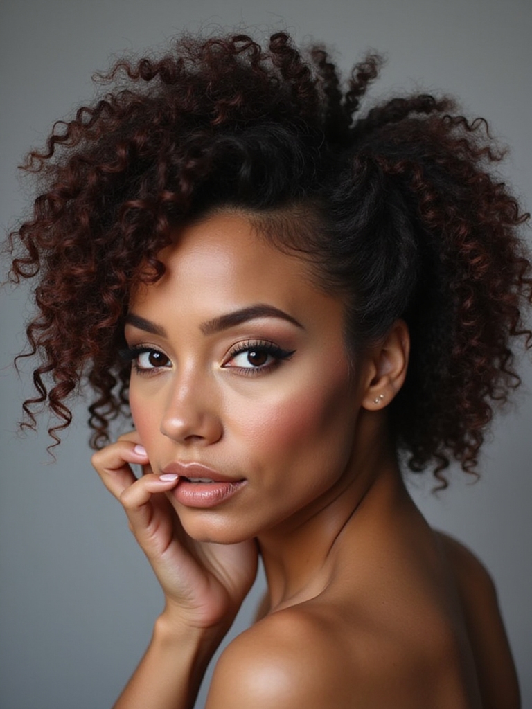 elegant playful curly updos
