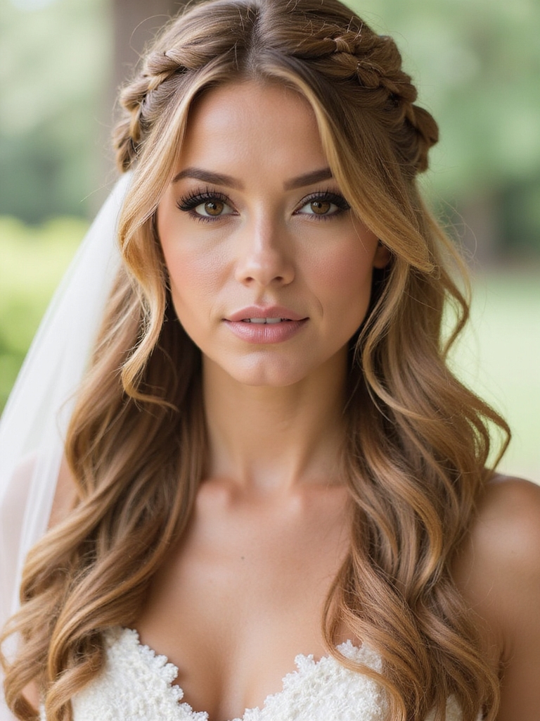 elegant romantic braided bridal styles
