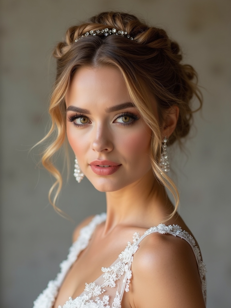 elegant romantic bridal updos