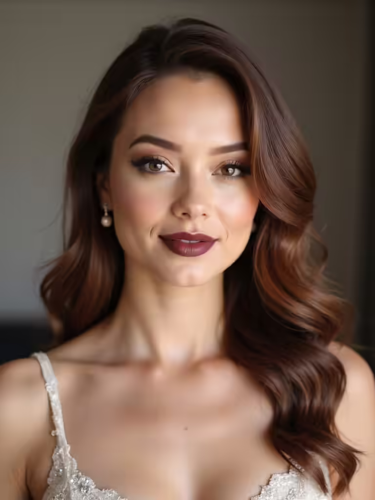 elegant side part bridesmaid hairstyles