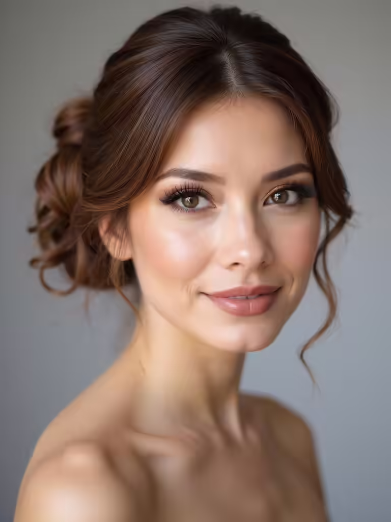 elegant textured bridal updos