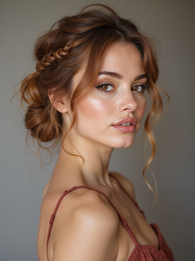elegant textured low knot