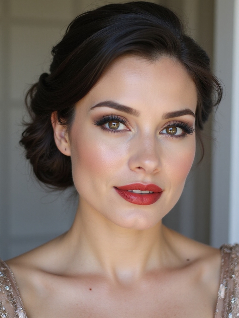 elegant timeless low chignon