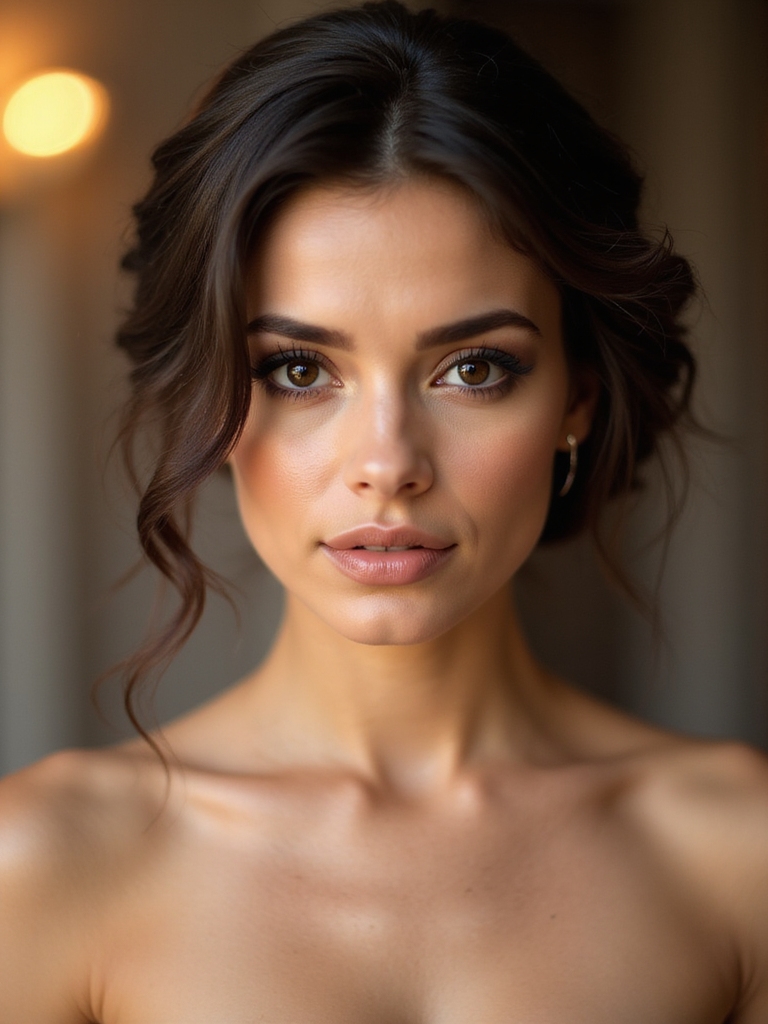 elegant undone low bun