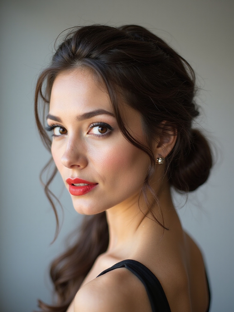 elegant updos for long hair