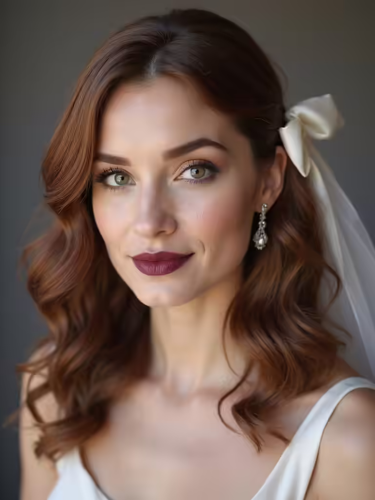 elegant vintage inspired loose waves