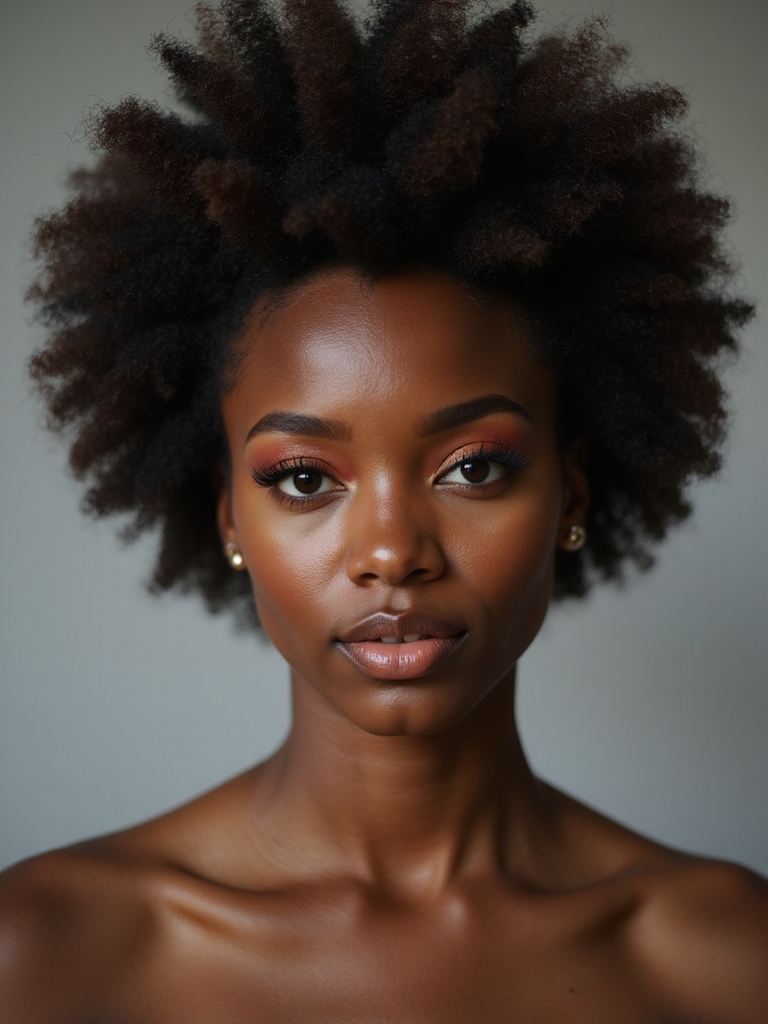 embrace afro bridal hair