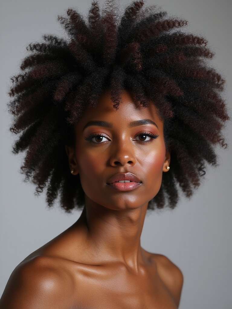 embracing bouncy natural curls