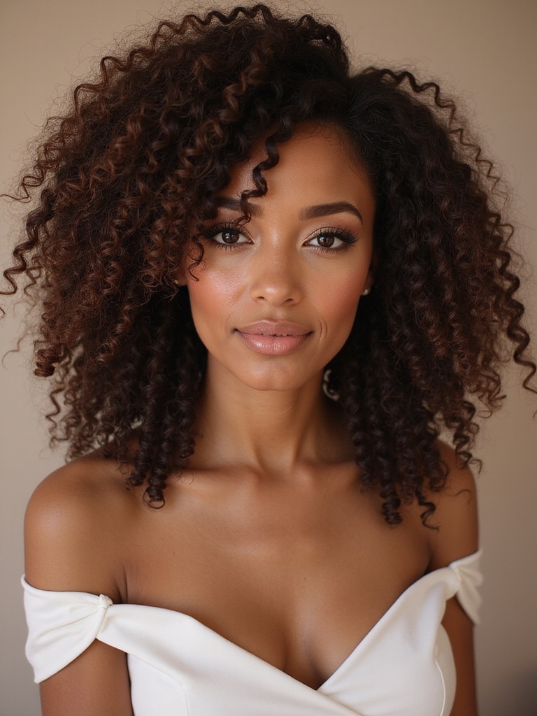 embracing individual curly textures