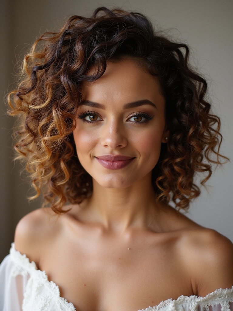 embracing natural curly bridesmaids