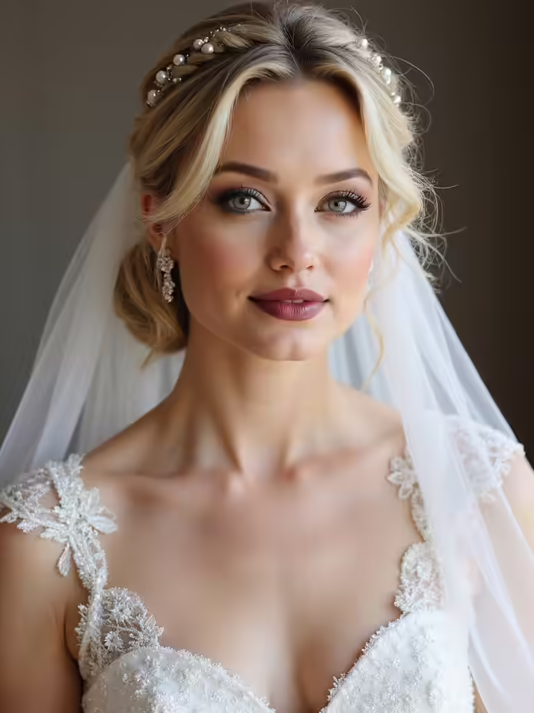 enchanted bridal veil hairstyles