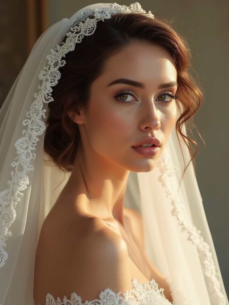 fairytale veiled bridal hairstyles