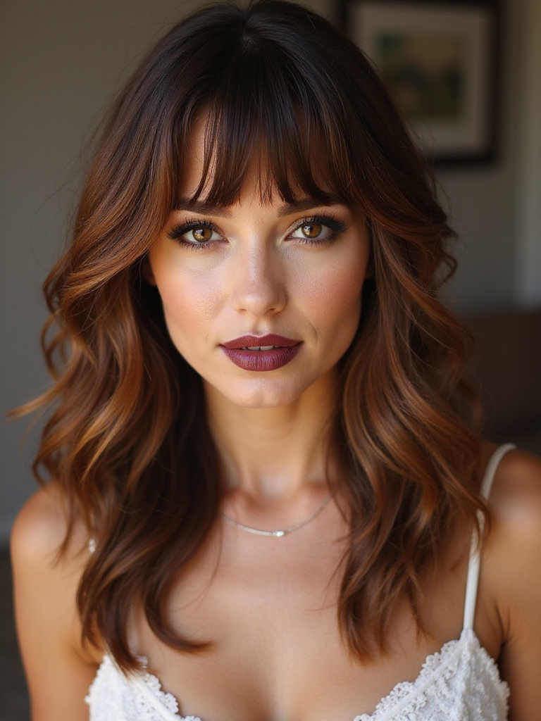 flattering bangs by face shape