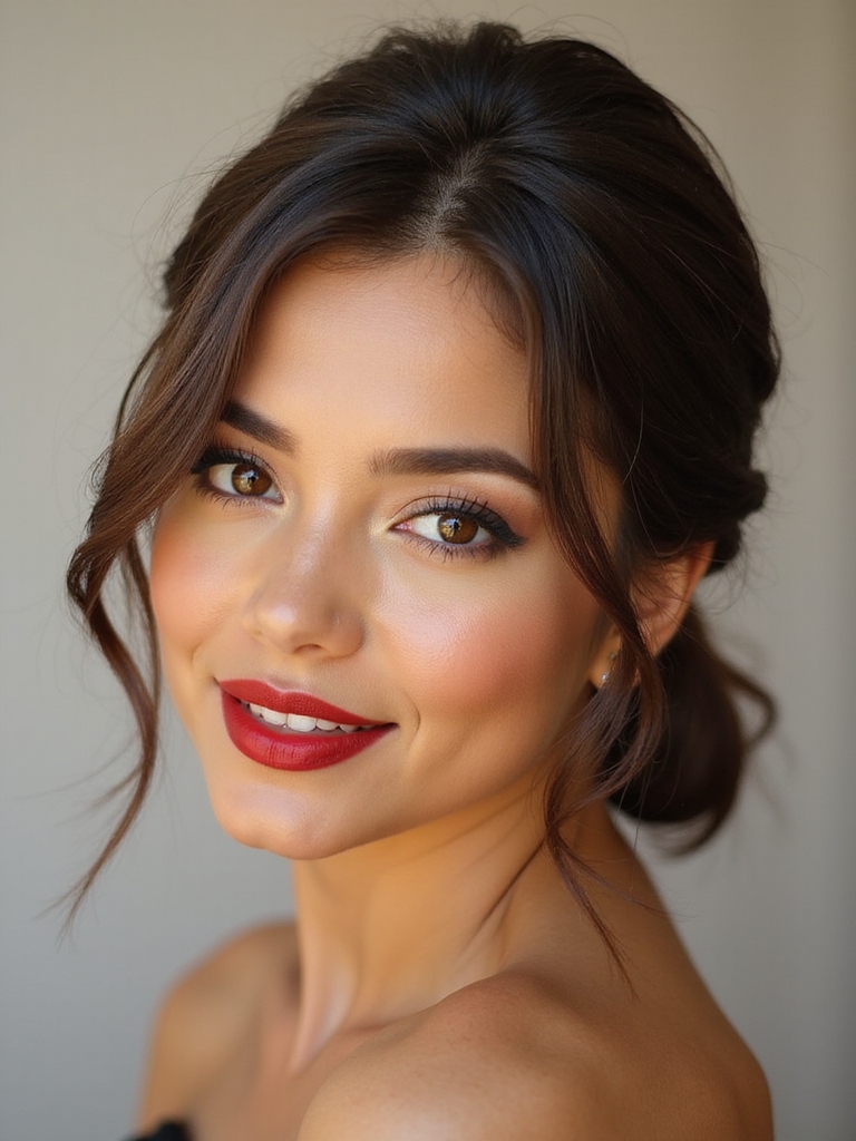 flattering front focused bridal hairstyles