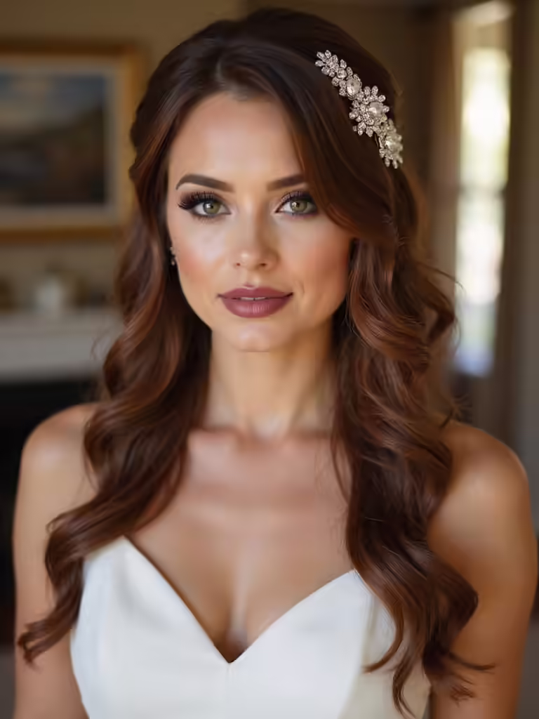 flattering side swept bridesmaid hairstyles