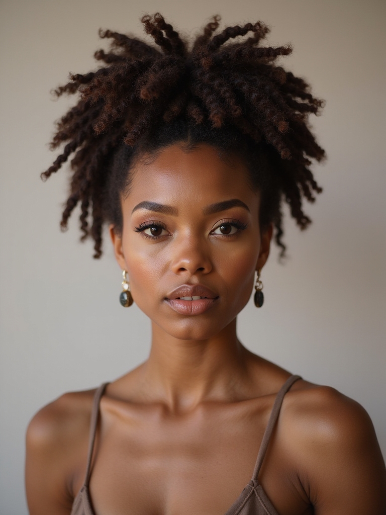 free spirited floral locs elegance